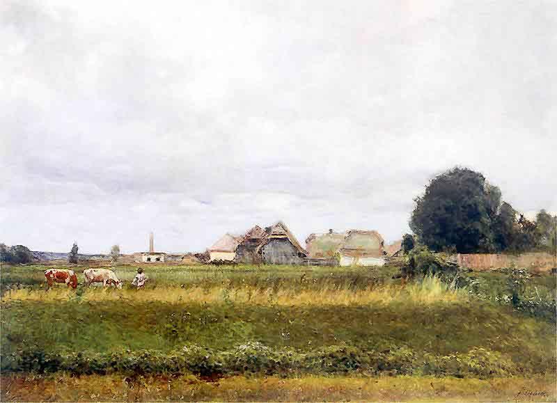 Stanislaw Debicki Landscape from Stryja oil painting image